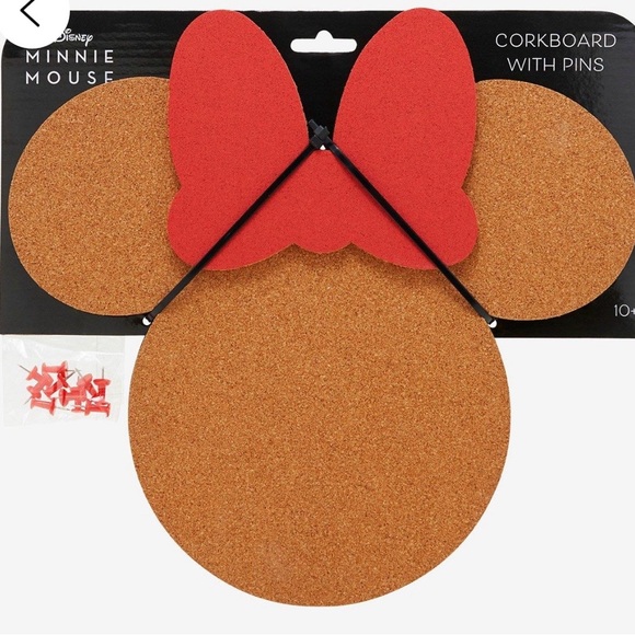 Disney Minnie Mouse Shaped Cork Board with pins. - Picture 4 of 5